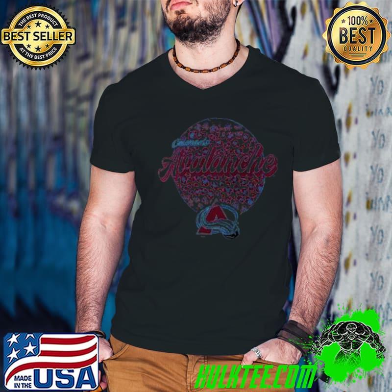 Colorado Avalanche NHL Personalized Leopard Print Logo Shirt