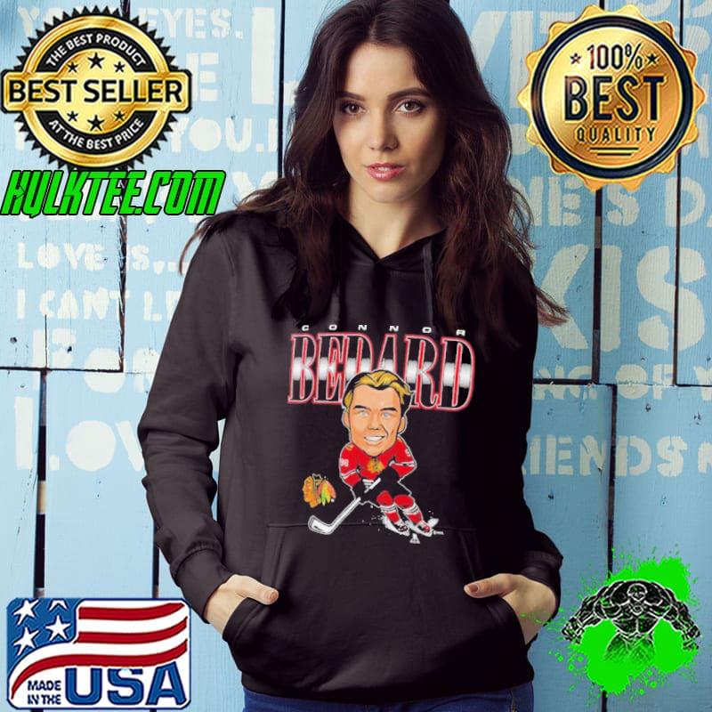 Connor Bedard Chicago Blackhawks Player Caricature s Hoodie Connor Bedard Chicago Blackhawks Player Caricature s Hoodie