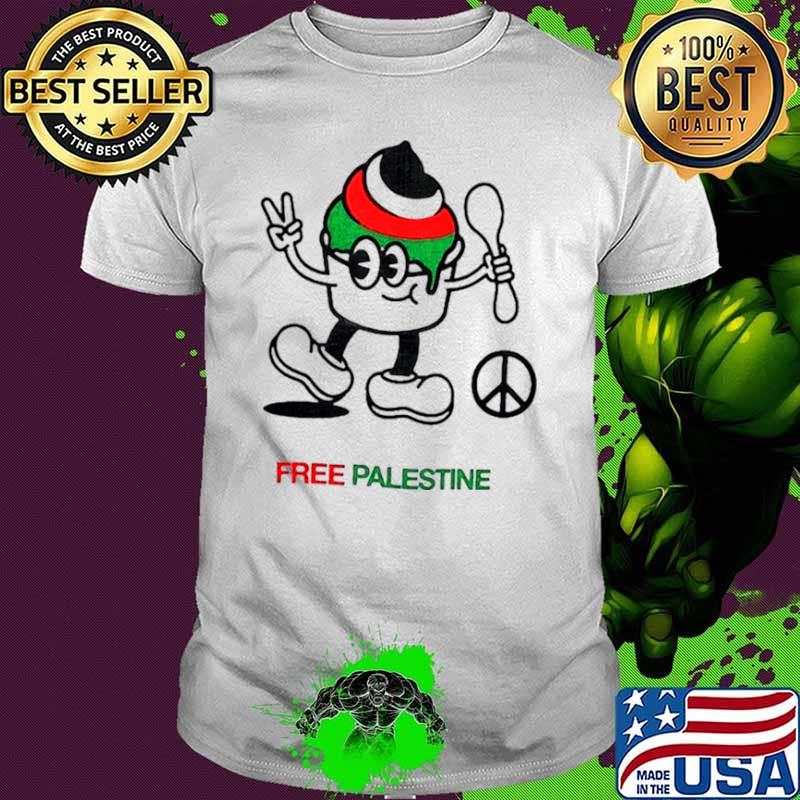 Cream free palestine shirt