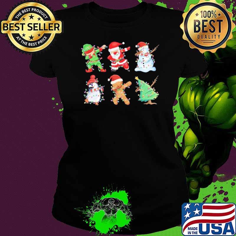 Dabbing Christmas Characters s Ladies tee Dabbing Christmas Characters s Ladies tee