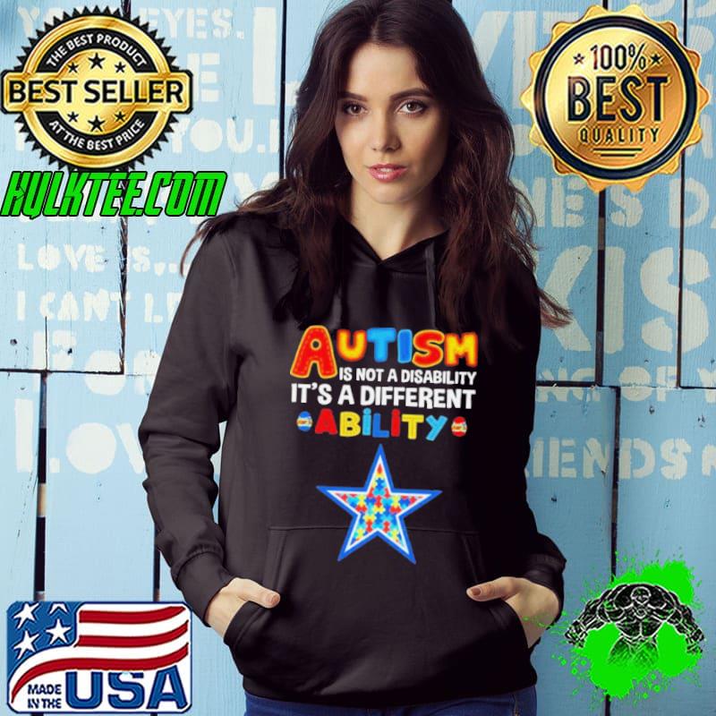 Dallas Cowboys Autism Is Not A Disability It’s A Different Ability Shirt