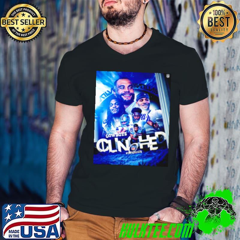 Dallas Cowboys Clinched NFL playoffs football post shirt Dallas Cowboys Clinched NFL playoffs football post shirt