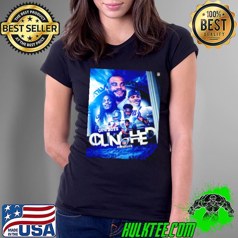 Dallas Cowboys Clinched NFL playoffs football post s Ladies Tee Dallas Cowboys Clinched NFL playoffs football post s Ladies Tee