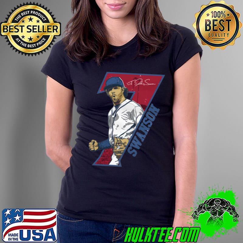 Dansby Swanson Signature American professional baseball shortstop for the Chicago Cubs T-Shirt