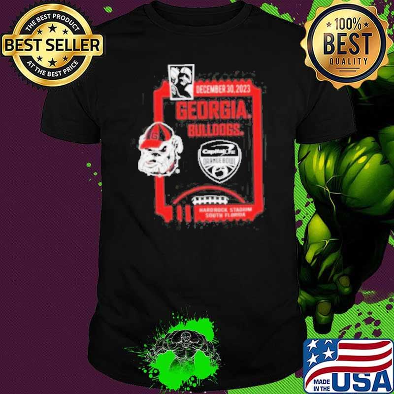 December 30,2023 Georgia Bulldogs Capital One Orange Bowl Shirt