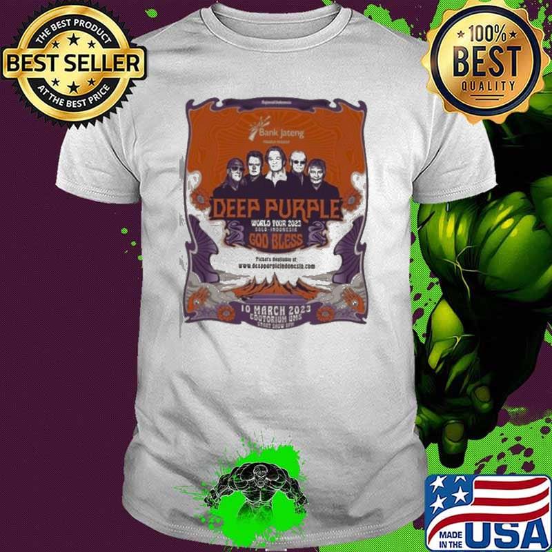 Deep Purple World Tour 2023 Solo Indonesia God Bless Merch Deep Purple World Tour 2023 Shirt