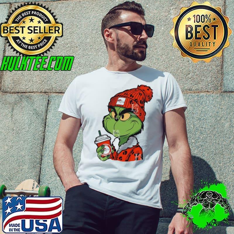 Denver Broncos the Grinch drink coffee shirt