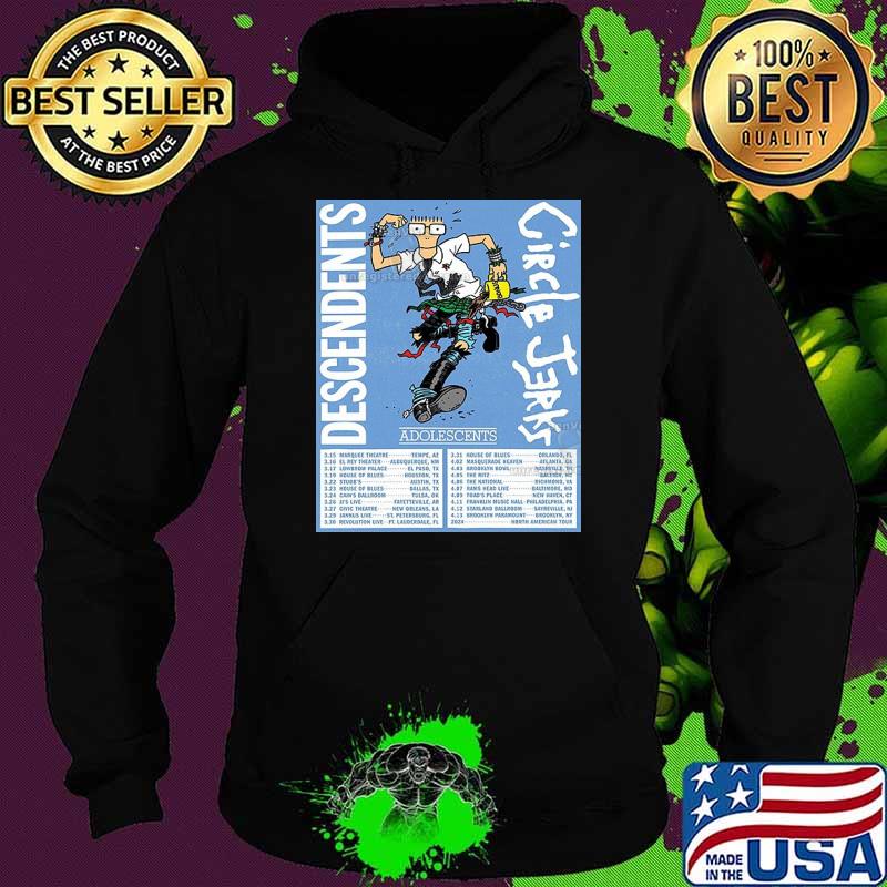 Descendents And Circle Jerks 2024 Tour Across The Usa Poster Shirt Hoodie Descendents And Circle Jerks 2024 Tour Across The Usa Poster Shirt Hoodie