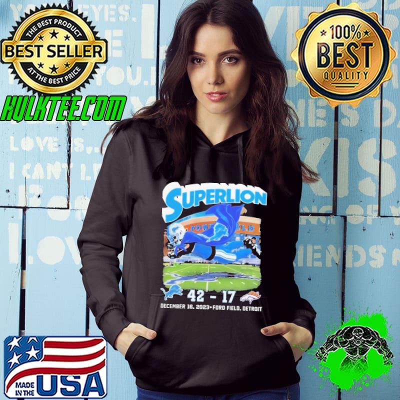 Detroit lions superlion 4217 denver broncos shirt