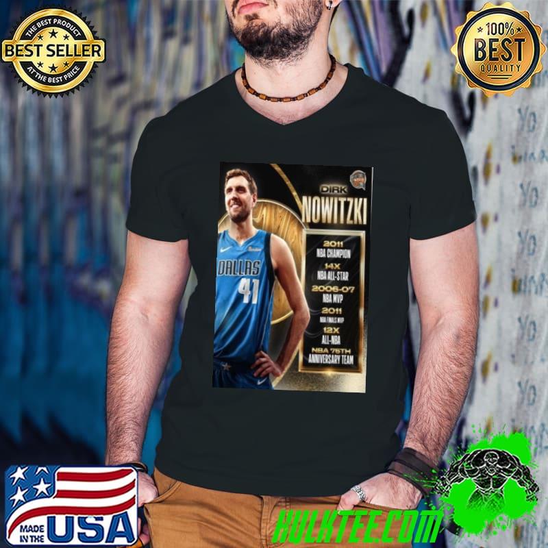 Dirk Nowitzki Basketball Hall Of Fame Resume Class Of 2023 shirt