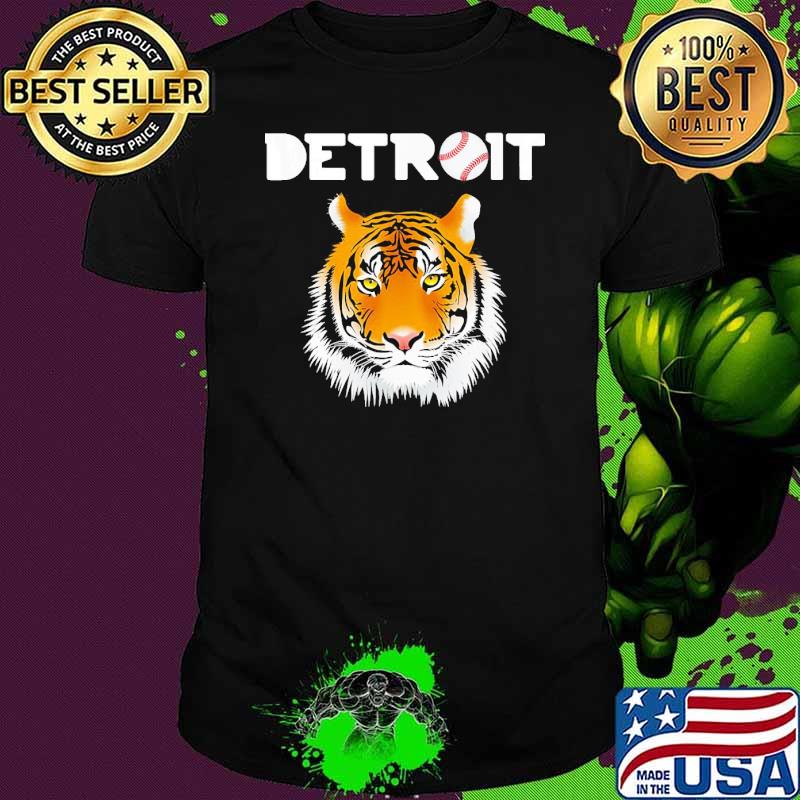 Distressed Tiger Mascot Detroit Shirt
