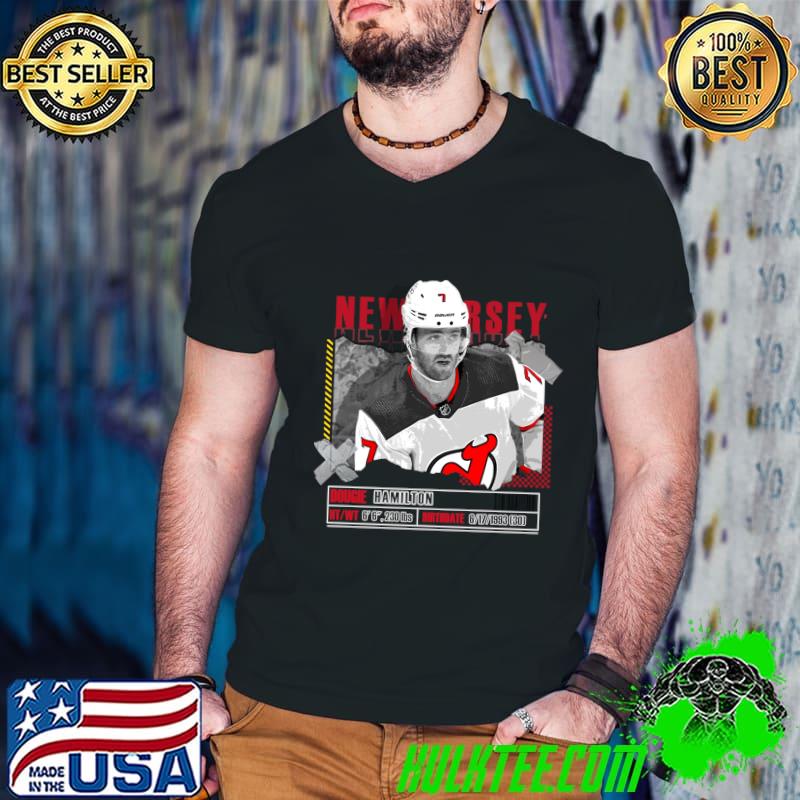 Dougie Hamilton Canadian professional ice hockey defenceman for the New Jersey Devils NHL T-Shirt Guys V Neck Dougie Hamilton Canadian professional ice hockey defenceman for the New Jersey Devils NHL T-Shirt Guys V Neck