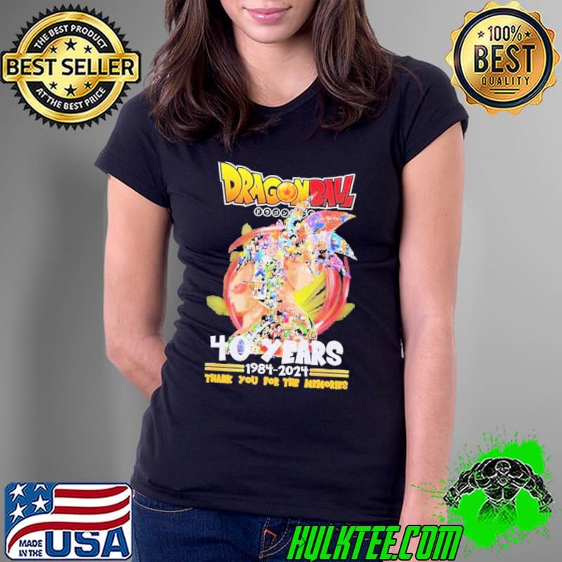 Dragon Ball 40 Years 1984 – 2024 Thank You For The Memories Shirt Ladies Tee Dragon Ball 40 Years 1984 – 2024 Thank You For The Memories Shirt Ladies Tee