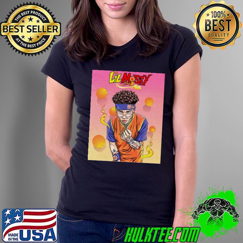 Dragon Ball Z X Lil Mosey Hip Hop rapper s Ladies Tee Dragon Ball Z X Lil Mosey Hip Hop rapper s Ladies Tee