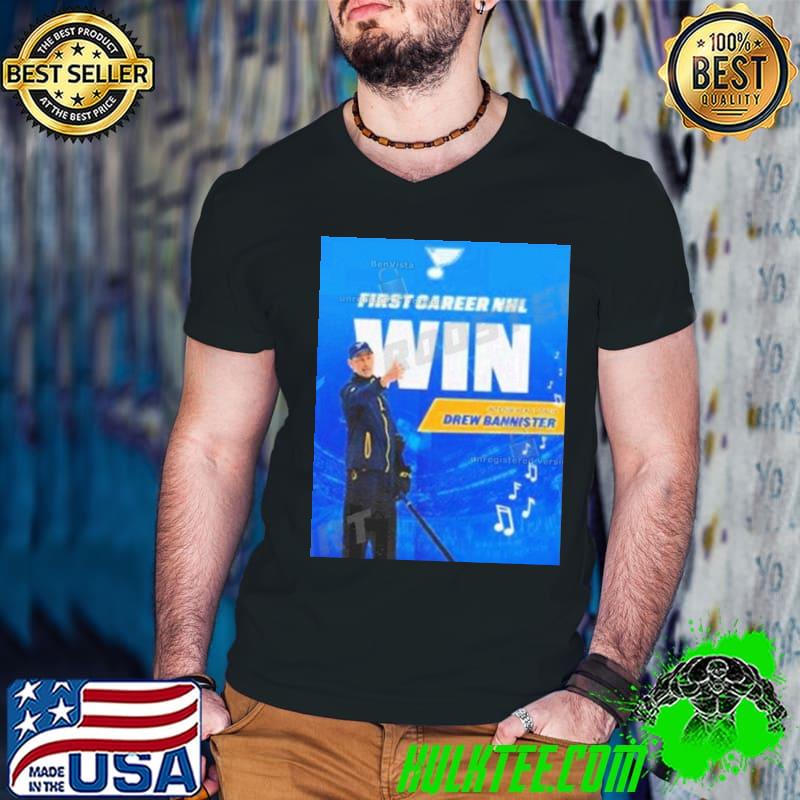 Drew Bannister – First Win Behind The Bench Shirt