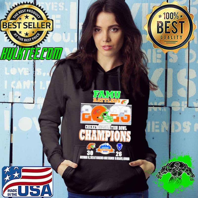 Famu Rattlers 2023 Cricket Celebration Bowl Champions december 16 2023 at mercedes benz stadium in atlanta georgia s Hoodie Famu Rattlers 2023 Cricket Celebration Bowl Champions december 16 2023 at mercedes benz stadium in atlanta georgia s Hoodie