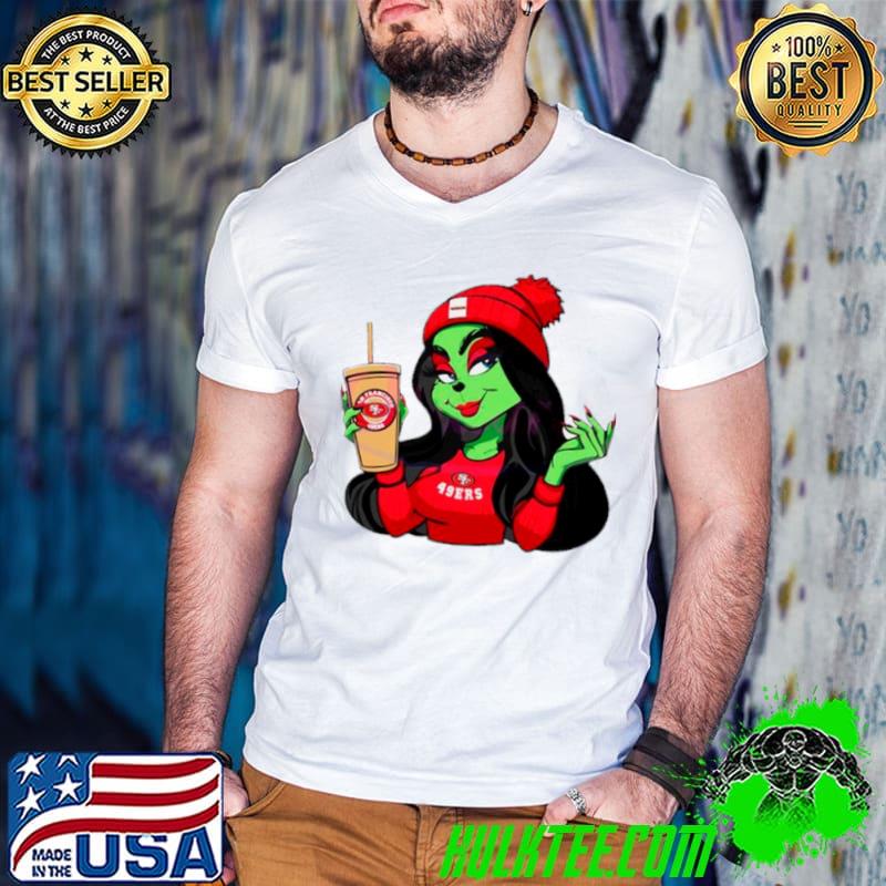 Female Grinch San Francisco 49ers football shirt