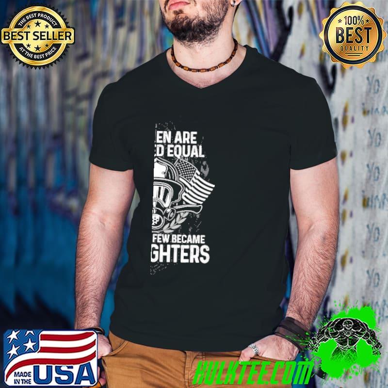 Firefighter Proud American Firefighter Profession Occupation Graphic Tee Shirt