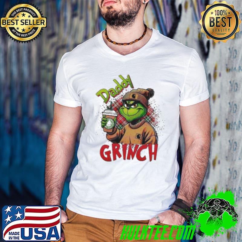 Funny Daddy Grinch Leopard Christmas 2023V Shirt