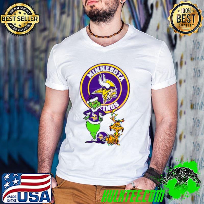 Grinch and Max Minnesota Vikings fan shirt Grinch and Max Minnesota Vikings fan shirt