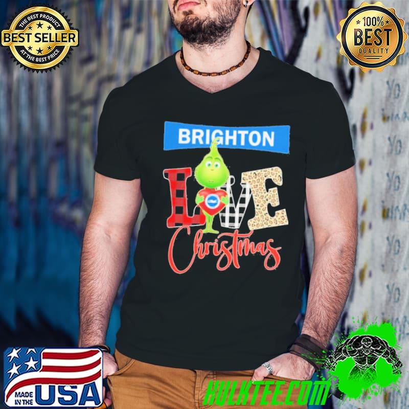 Grinch Hug Heart Brighton Love Christmas Shirt Grinch Hug Heart Brighton Love Christmas Shirt