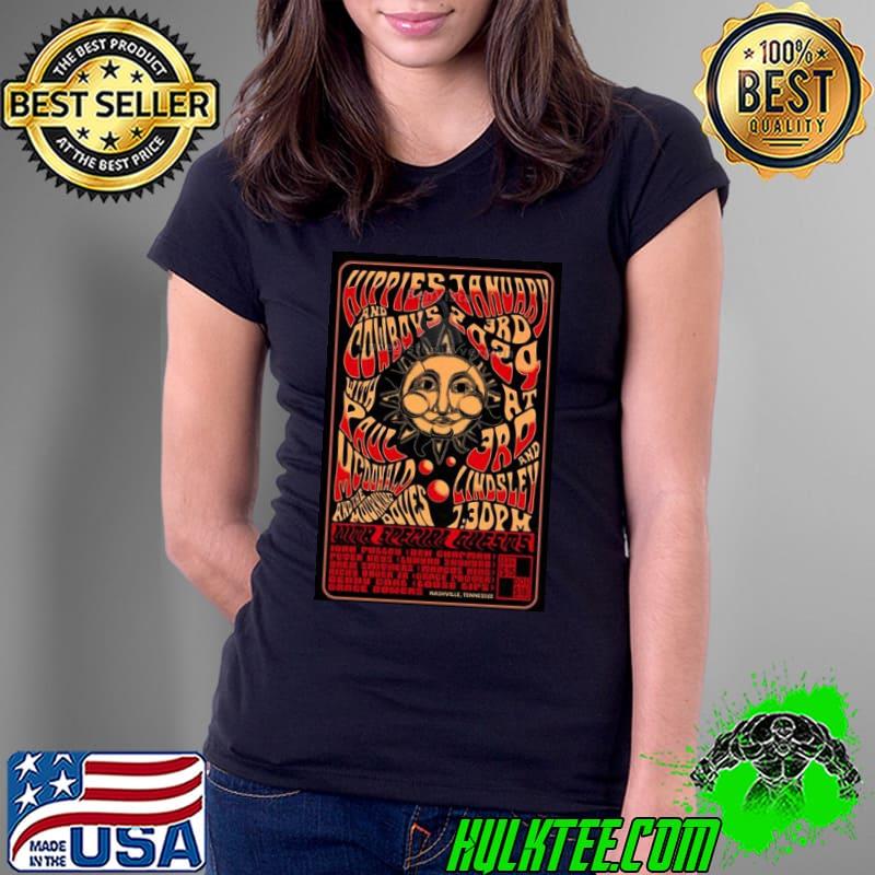 Hippies And Cowboys 03-01-2024 Nashville, Tennessee poster shirt