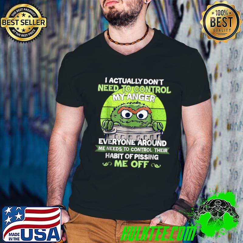 I Actually Don't Need To Control My Anger Everyone Around Me Muppet Vintage Sunset T-Shirt