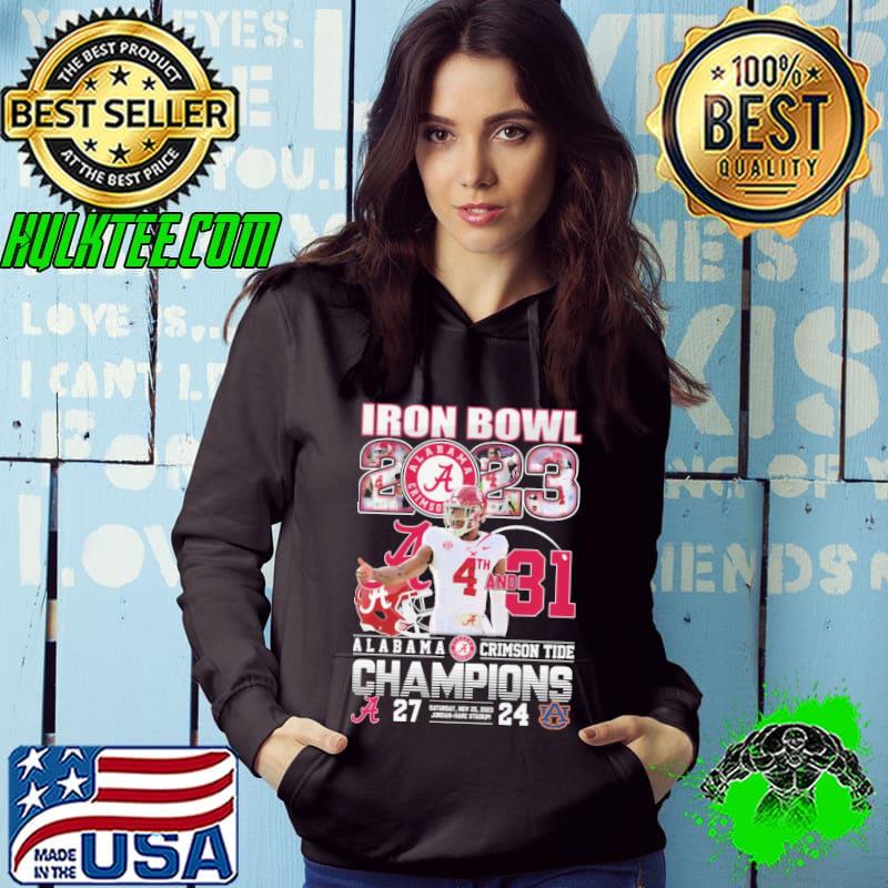 Iron bowl alabama crimson tide champions 27 24 shirt