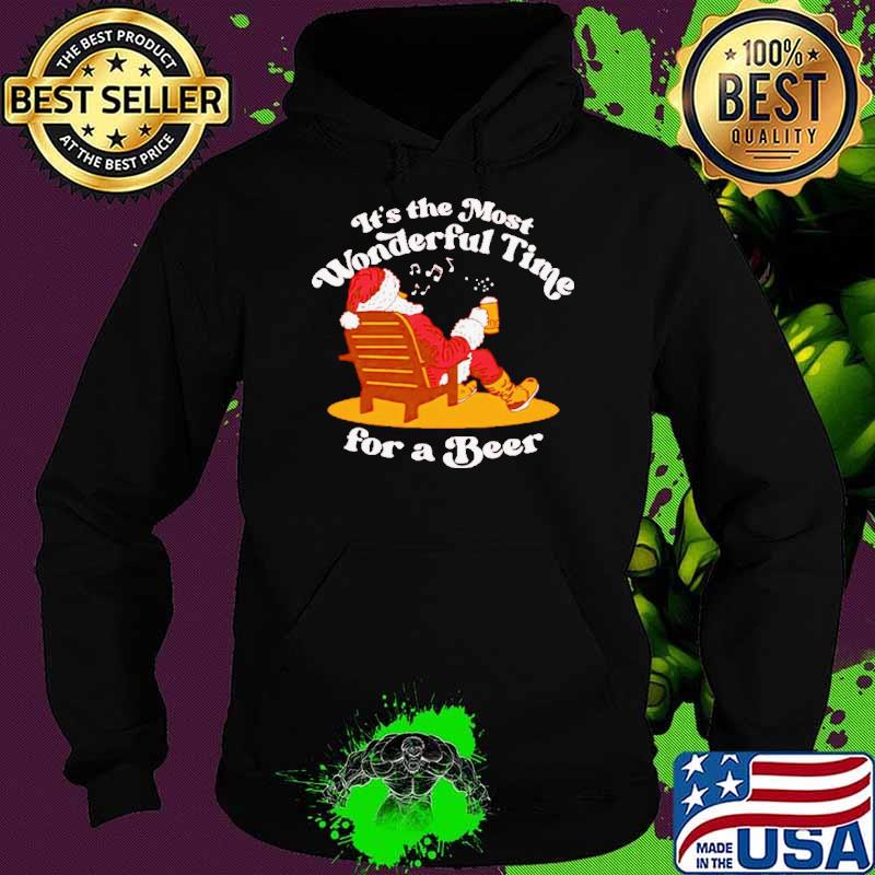 It’s the most wonderful time for a beer Santa shirt