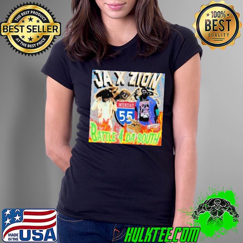 Ja x zion battle 4 da south interstate 55 s Ladies Tee Ja x zion battle 4 da south interstate 55 s Ladies Tee