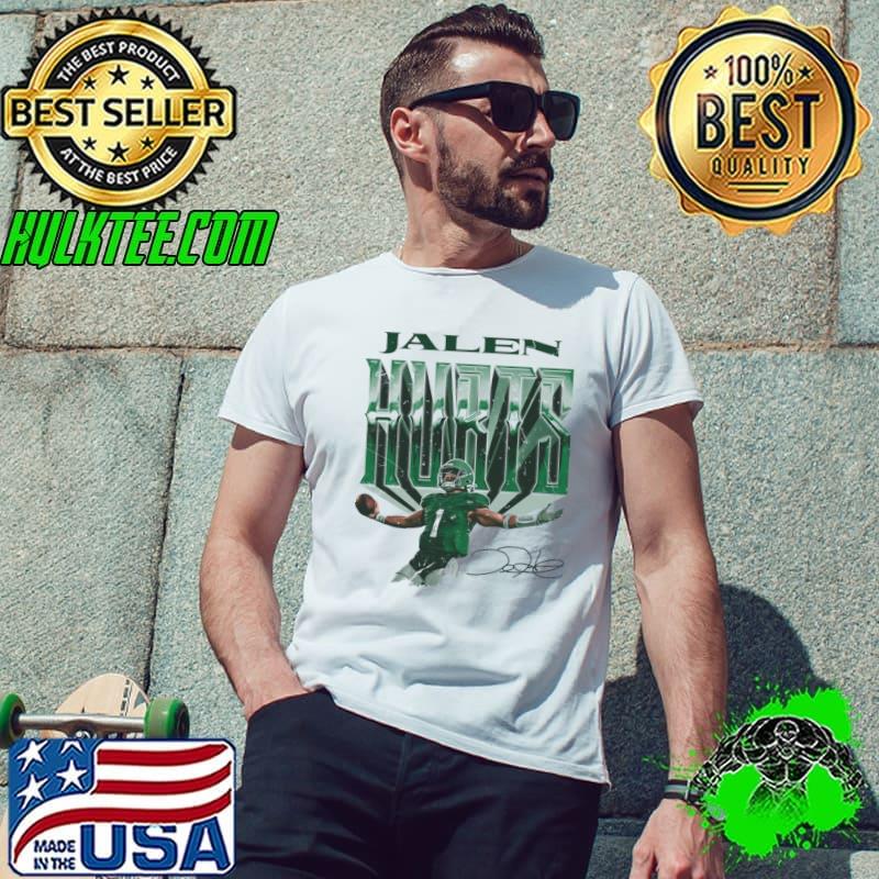 Jalen Hurts Signature American football quarterback for the Philadelphia Eagles Pose T-Shirt