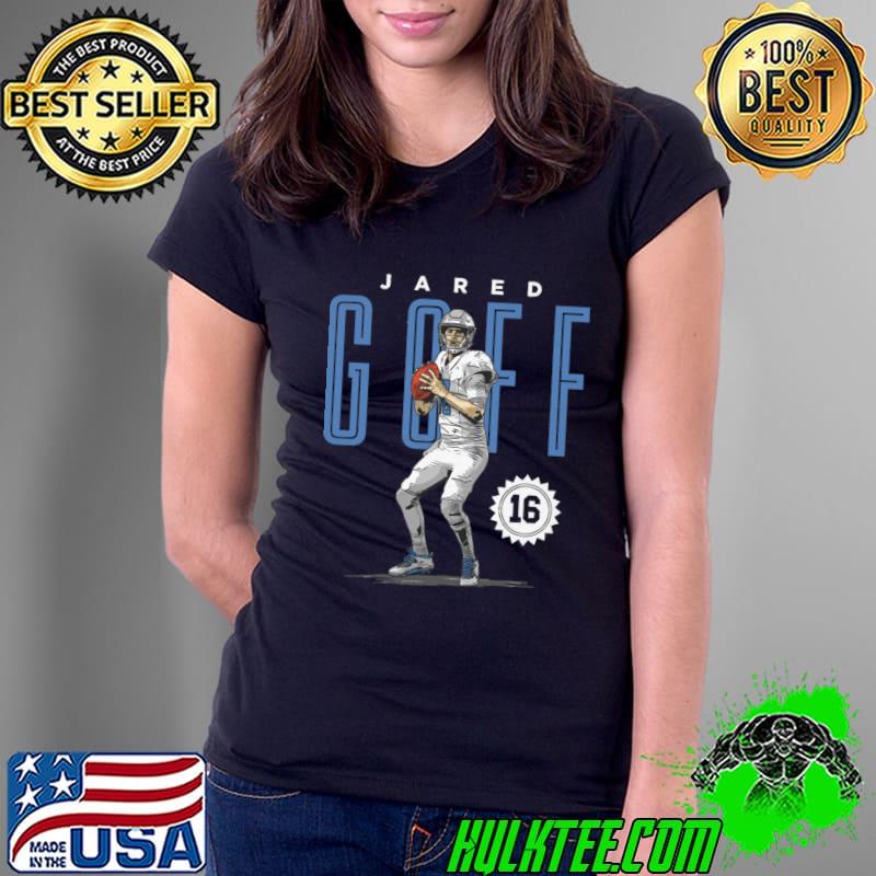 Jared Goff American football quarterback for the Detroit Lions Card T-Shirt Jared Goff American football quarterback for the Detroit Lions Card T-Shirt