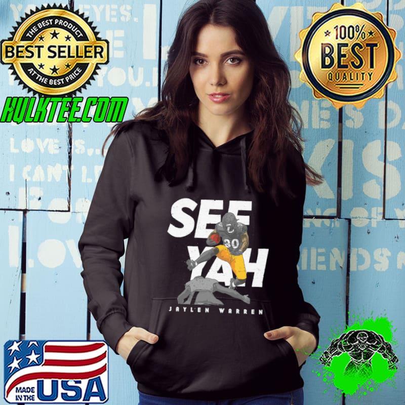 Jaylen Warren Pittsburgh Hurdle American football running back for the Pittsburgh Steelers T-Shirt Hoodie Jaylen Warren Pittsburgh Hurdle American football running back for the Pittsburgh Steelers T-Shirt Hoodie