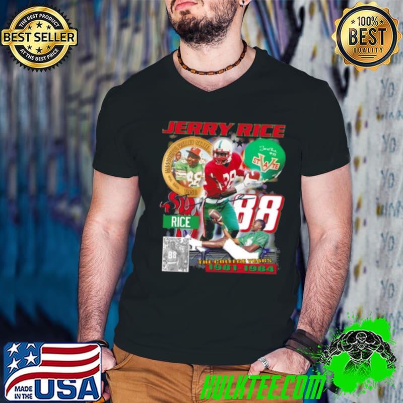 Jerry Rice The College Years Homage Mississippi Valley State Shirt Guys V Neck Jerry Rice The College Years Homage Mississippi Valley State Shirt Guys V Neck