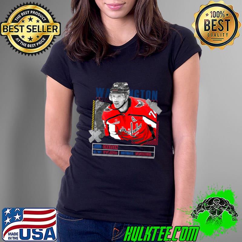 John Carlson American professional ice hockey defenseman Capitals T-Shirt Ladies Tee John Carlson American professional ice hockey defenseman Capitals T-Shirt Ladies Tee