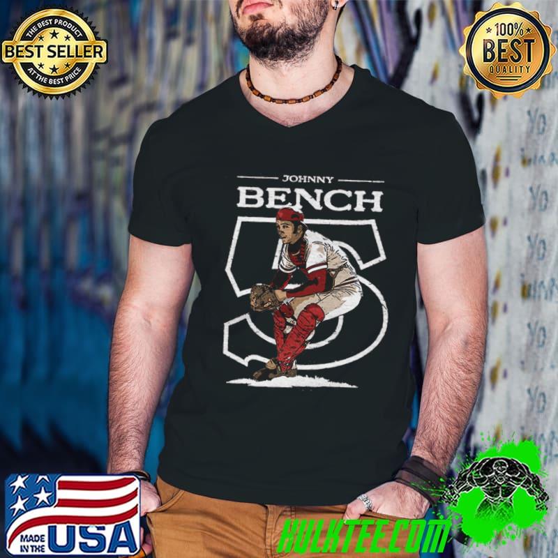 Johnny Bench American former professional Cincinnati Outline T-Shirt