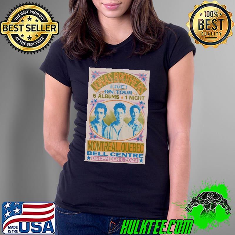 Jonas Brothers Bell Centre Montreal, QC Dec 1, 2023 poster shirt (watermarked)