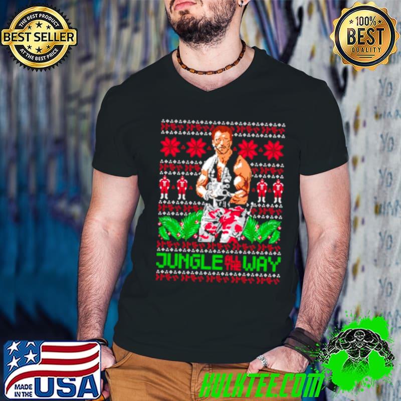 Jungle all the way ugly Christmas shirt