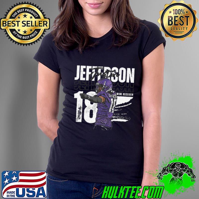 Justin Jefferson American football wide receiver for the Minnesota Vikings Minnesota Player Name T-Shirt