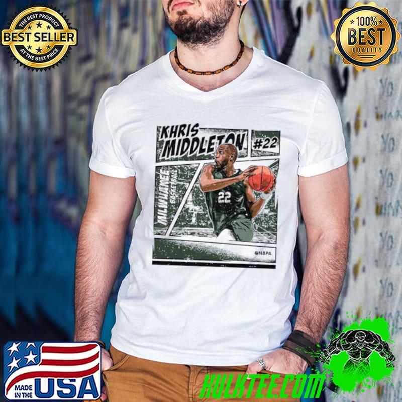 Khris Middleton Milwaukee comic slam dunk shirt