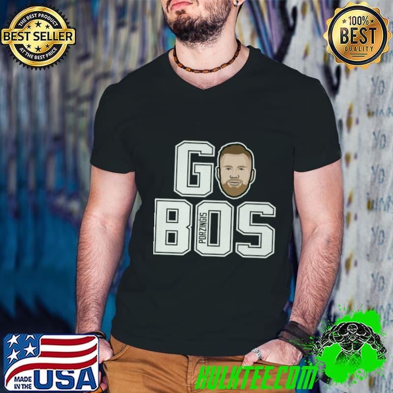 Kristaps Porzingis Boston GO BOS Latvian professional basketball player for the Boston Celtics T-Shirt