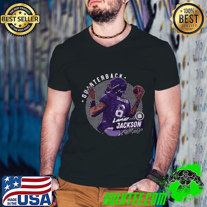 Lamar Baltimore Dots Signature quarterback for the Baltimore Ravens T-Shirt