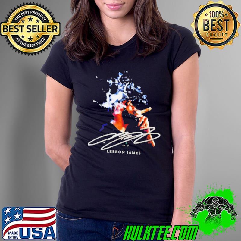 Lebron James NBA smoke signature s Ladies Tee Lebron James NBA smoke signature s Ladies Tee