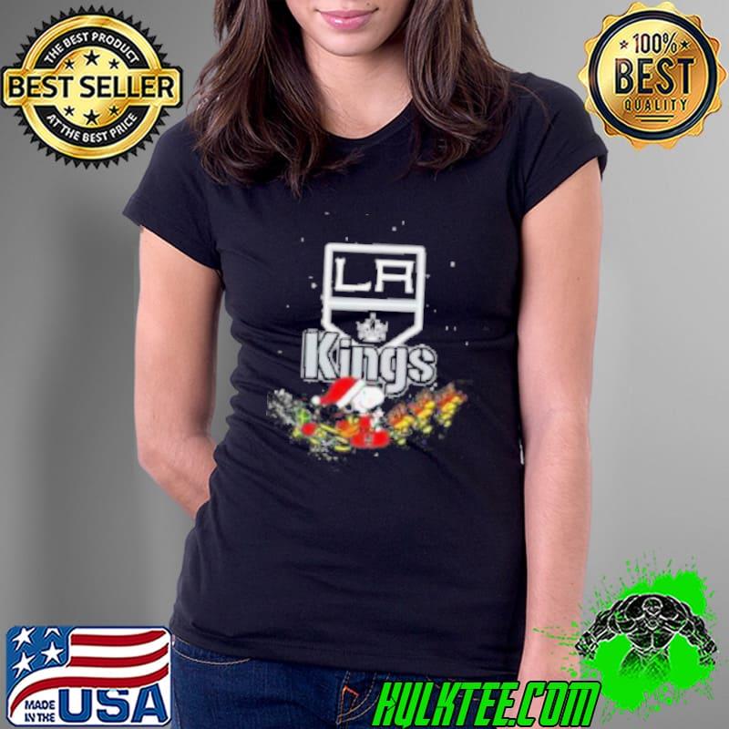 Los Angeles Kings NHL Santa Snoopy and Woodstock Christmas Shirt