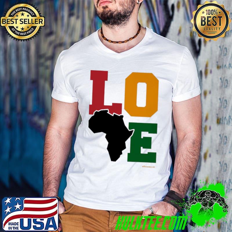 Love Black History Map shirt