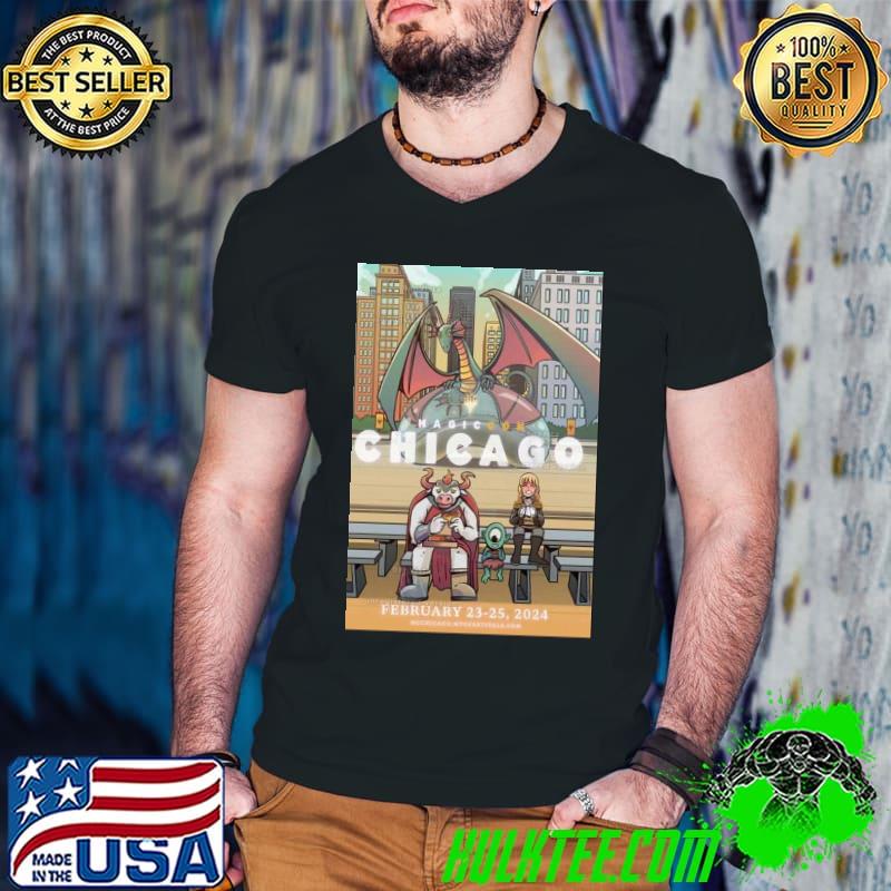MagicCon Chicago 2024 Poster s Guys V Neck MagicCon Chicago 2024 Poster s Guys V Neck