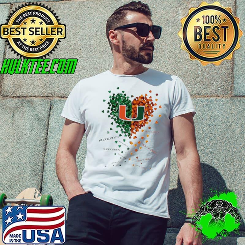 Miami Hurricanes Tiny Heart Shape 2023 Shirt
