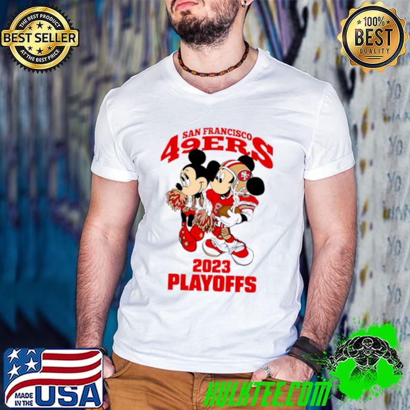 Mickey Minnie San Francisco 49er 2023 Playoffs s Guys V Neck Mickey Minnie San Francisco 49er 2023 Playoffs s Guys V Neck