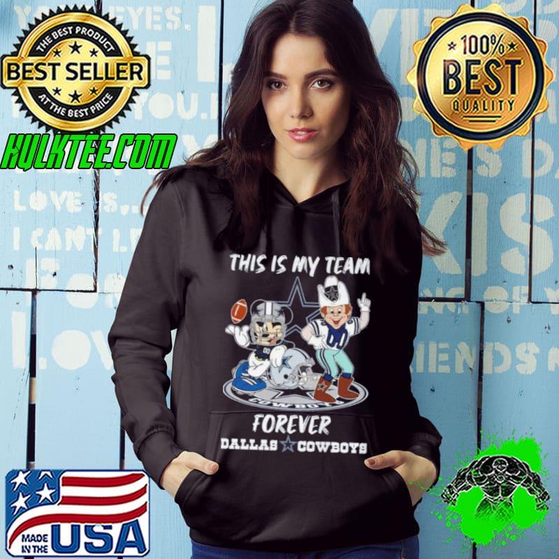 Mickey-Mouse-And-Mascot-This-Is-My-Team-Forever-Dallas-Cowboys-Shirt Mickey-Mouse-And-Mascot-This-Is-My-Team-Forever-Dallas-Cowboys-Shirt