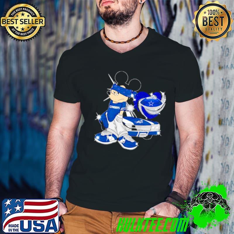 Mickey Mouse Dallas Cowboys Diamond Football Shirt